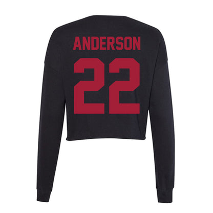 Alabama - Football Alumni : Ryan Anderson - Women's Cropped Crew Fleece-1