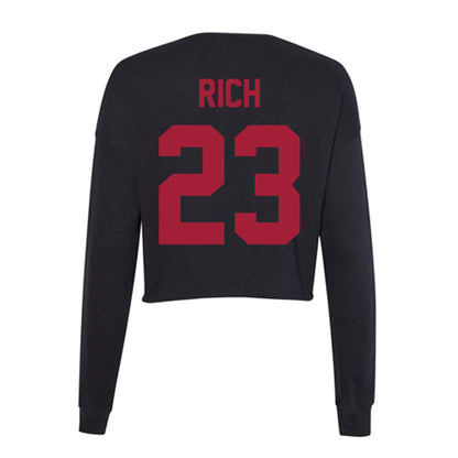 Alabama - Men's Basketball Alumni : Darby Rich - Women's Cropped Crew Fleece-1