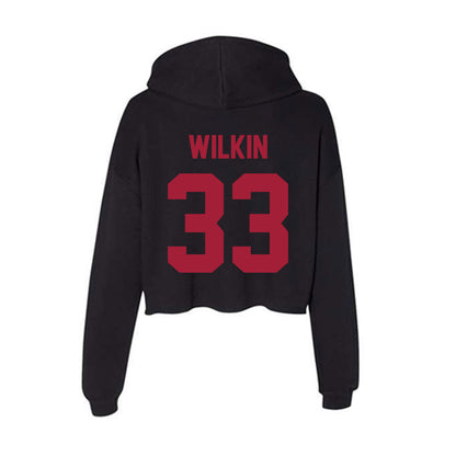 Alabama - NCAA Men's Basketball : Jonas Wilkin - Women's Crop Fleece Hoodie-1