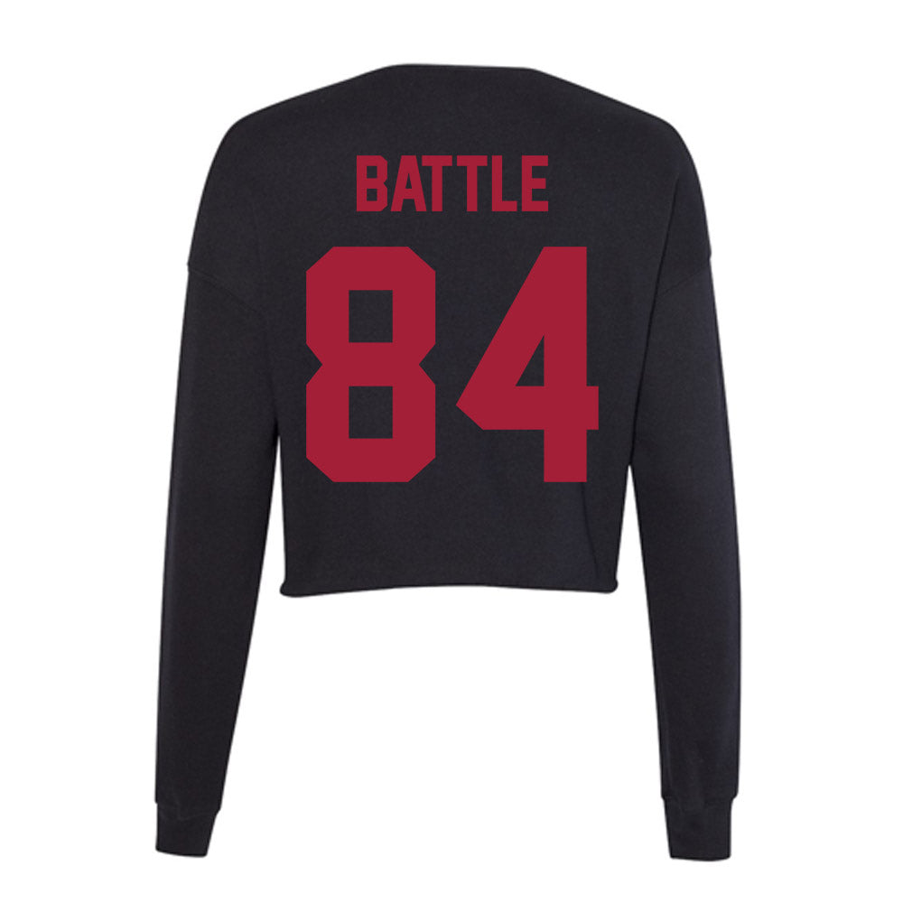 Alabama - Football Alumni : Bill Battle - Women's Cropped Crew Fleece-1