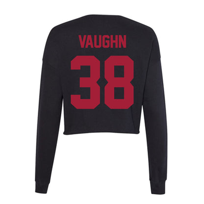 Alabama - NCAA Baseball : Luke Vaughn - Women's Cropped Crew Fleece-1