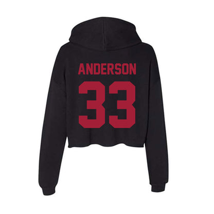 Alabama - Football Alumni : Christopher Anderson - Women's Crop Fleece Hoodie-1