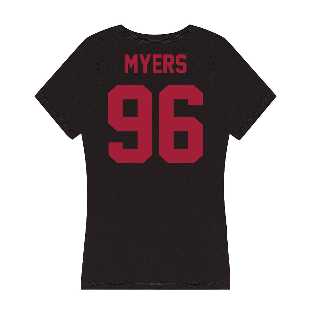 Alabama - Football Alumni : Michael Myers - Women's V-Neck T-Shirt-1