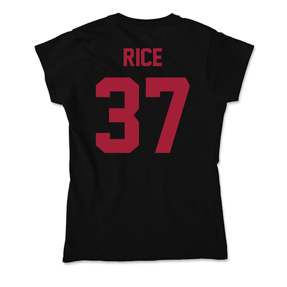 Alabama - Football Alumni : Jonathan Rice - Soft Style Women’s T-Shirt-1