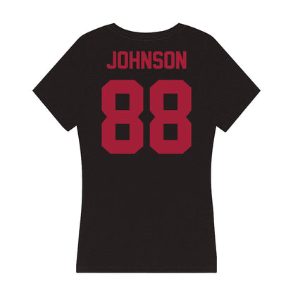 Alabama - Softball Alumni : Jenna Johnson - Women's V-Neck T-Shirt-1