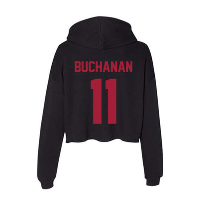 Alabama - NCAA Baseball : Coulson Buchanan - Women's Crop Fleece Hoodie-1