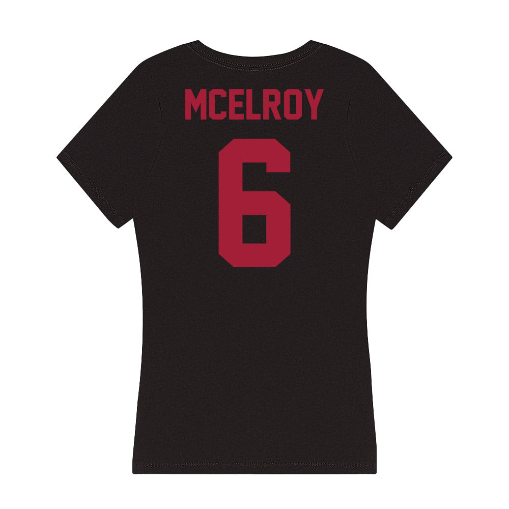 Alabama - Football Alumni : Alan McElroy - Women's V-Neck T-Shirt-1