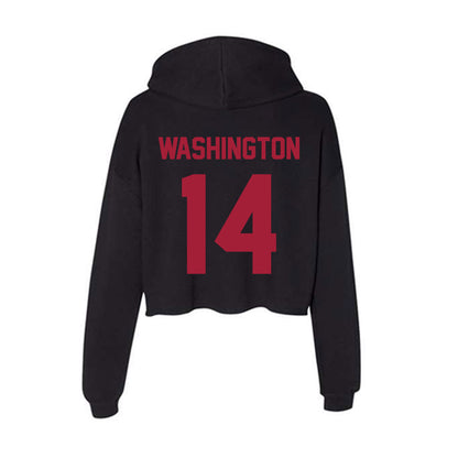 Alabama - Men's Basketball Alumni : Eric Washington - Women's Crop Fleece Hoodie-1