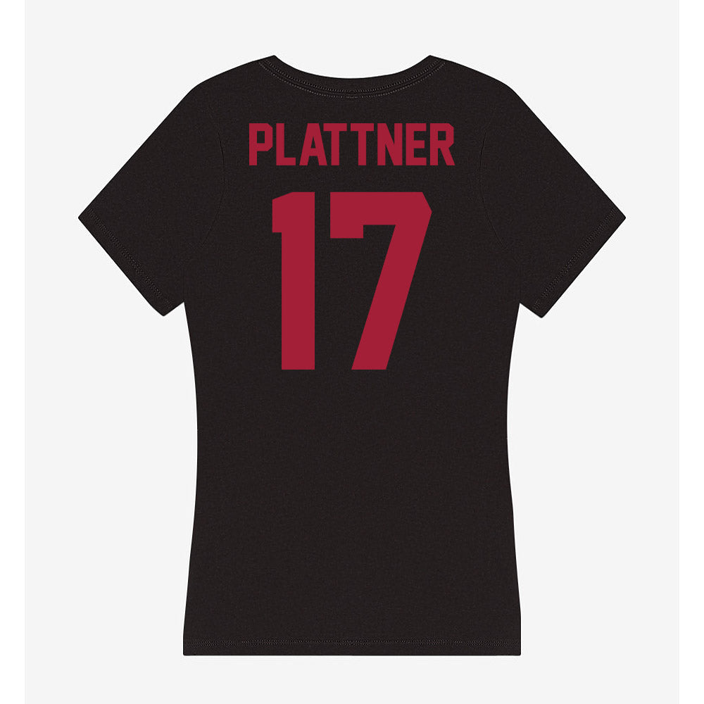 Alabama - NCAA Baseball : Will Plattner - Women's V-Neck T-Shirt-3