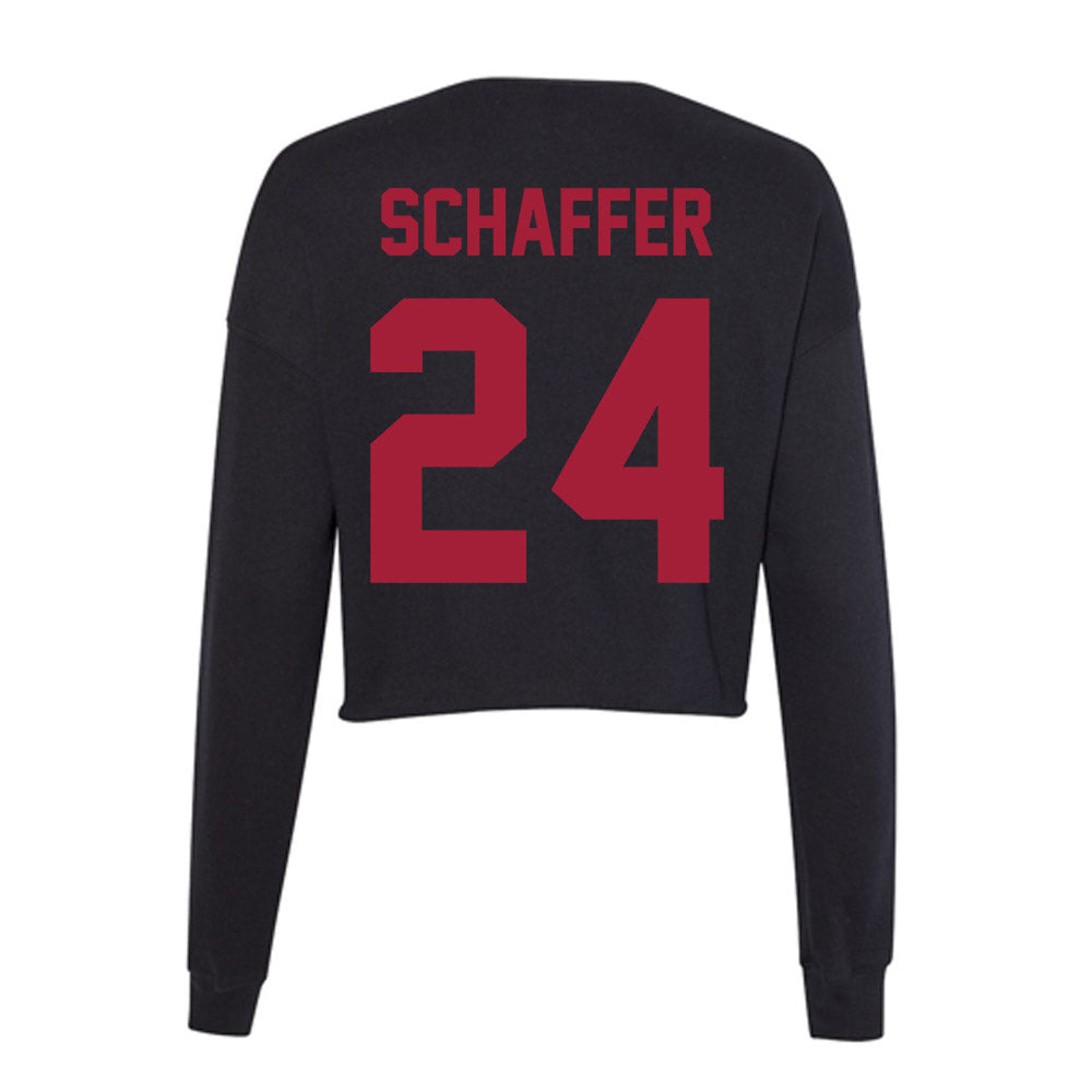 Alabama - Men's Basketball Alumni : Lawson Schaffer - Women's Cropped Crew Fleece-1