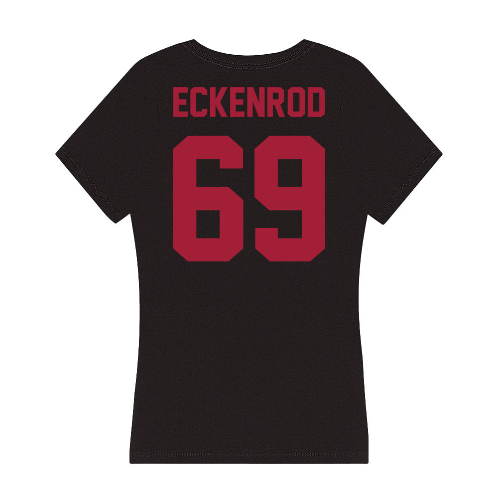 Alabama - Football Alumni : Mike Eckenrod - Women's V-Neck T-Shirt-1