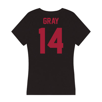 Alabama - Football Alumni : Alan Gray - Women's V-Neck T-Shirt-1