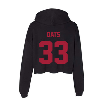 Alabama - Men's Basketball Alumni : Nate Oats - Women's Crop Fleece Hoodie-1