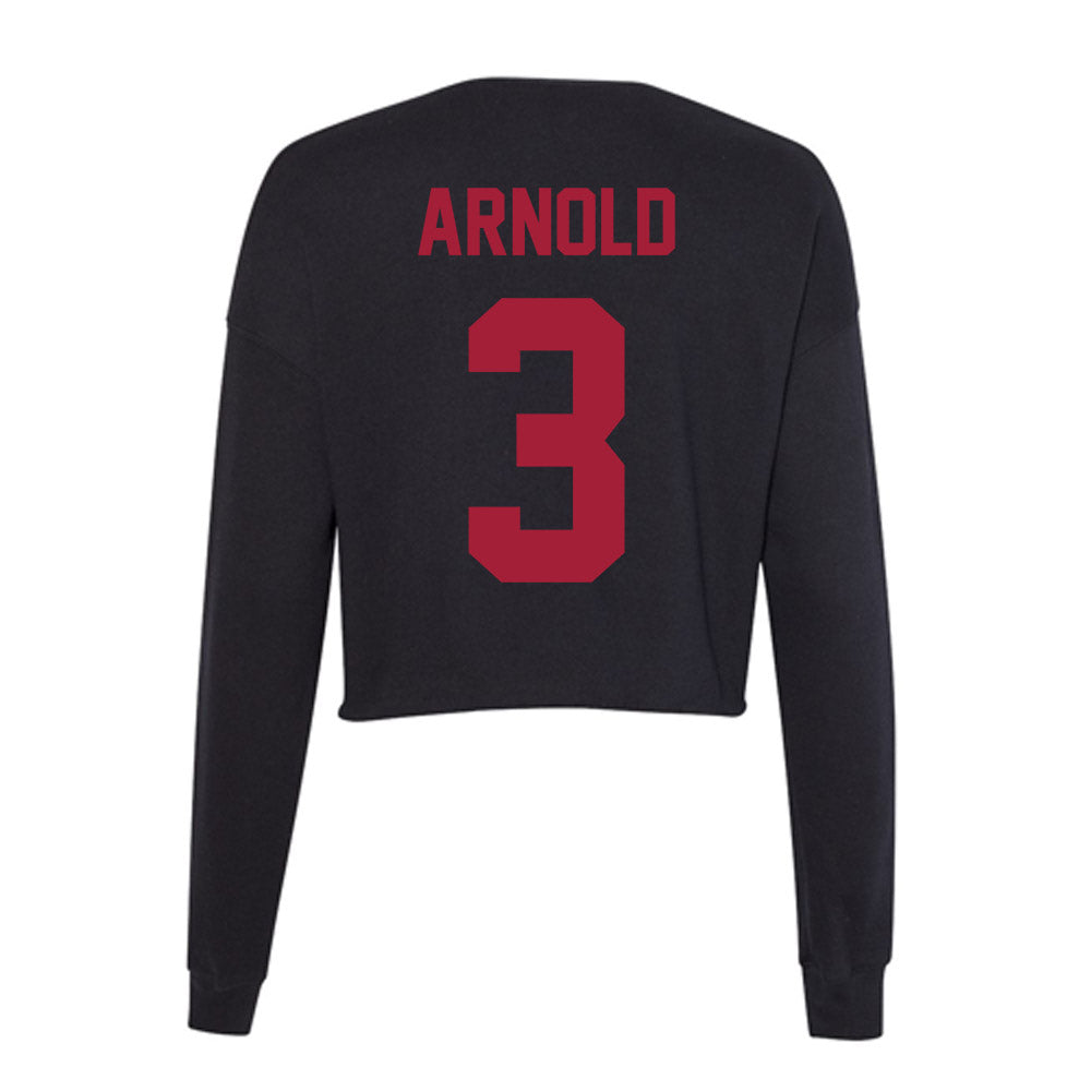 Alabama - Football Alumni : Terrion Arnold - Women's Cropped Crew Fleece-1