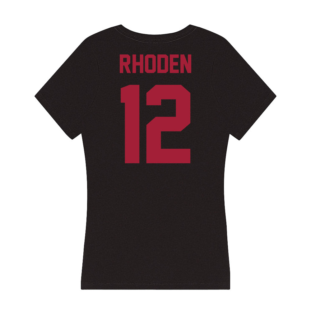 Alabama - Football Alumni : Steve Rhoden - Women's V-Neck T-Shirt-1