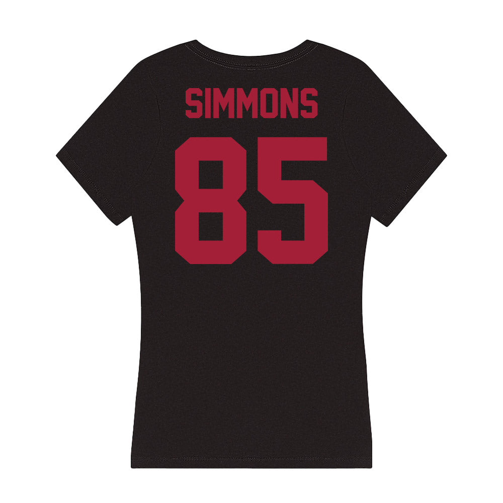 Alabama - Football Alumni : Jim Simmons - Women's V-Neck T-Shirt-1