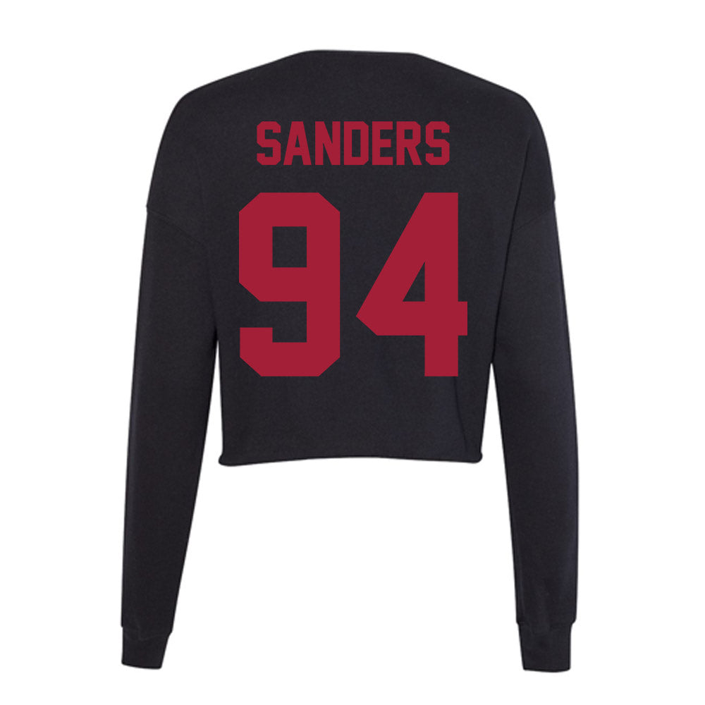 Alabama - Football Alumni : Derek Sanders - Women's Cropped Crew Fleece-1