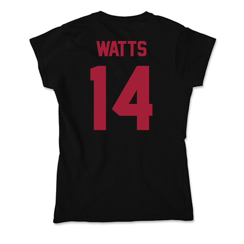 Alabama - Football Alumni : Tyler Watts - Soft Style Women’s T-Shirt-1