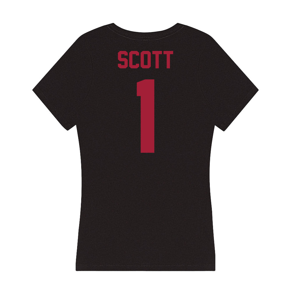 Alabama - Football Alumni : BJ Scott - Women's V-Neck T-Shirt-1