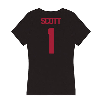 Alabama - Football Alumni : BJ Scott - Women's V-Neck T-Shirt-1