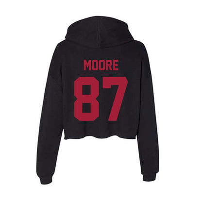 Alabama - NCAA Football : Bud Moore - Women's Crop Fleece Hoodie-1