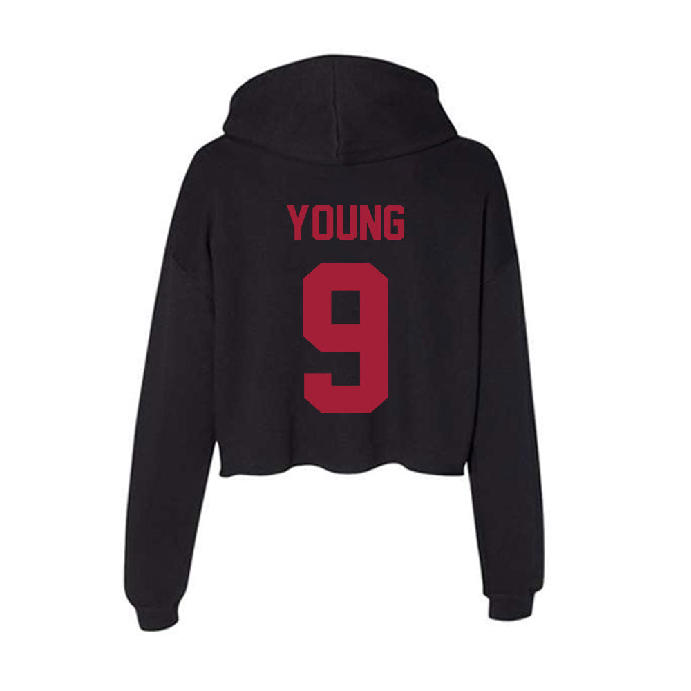 Alabama - NCAA Football : Richard Young - Women's Crop Fleece Hoodie-1