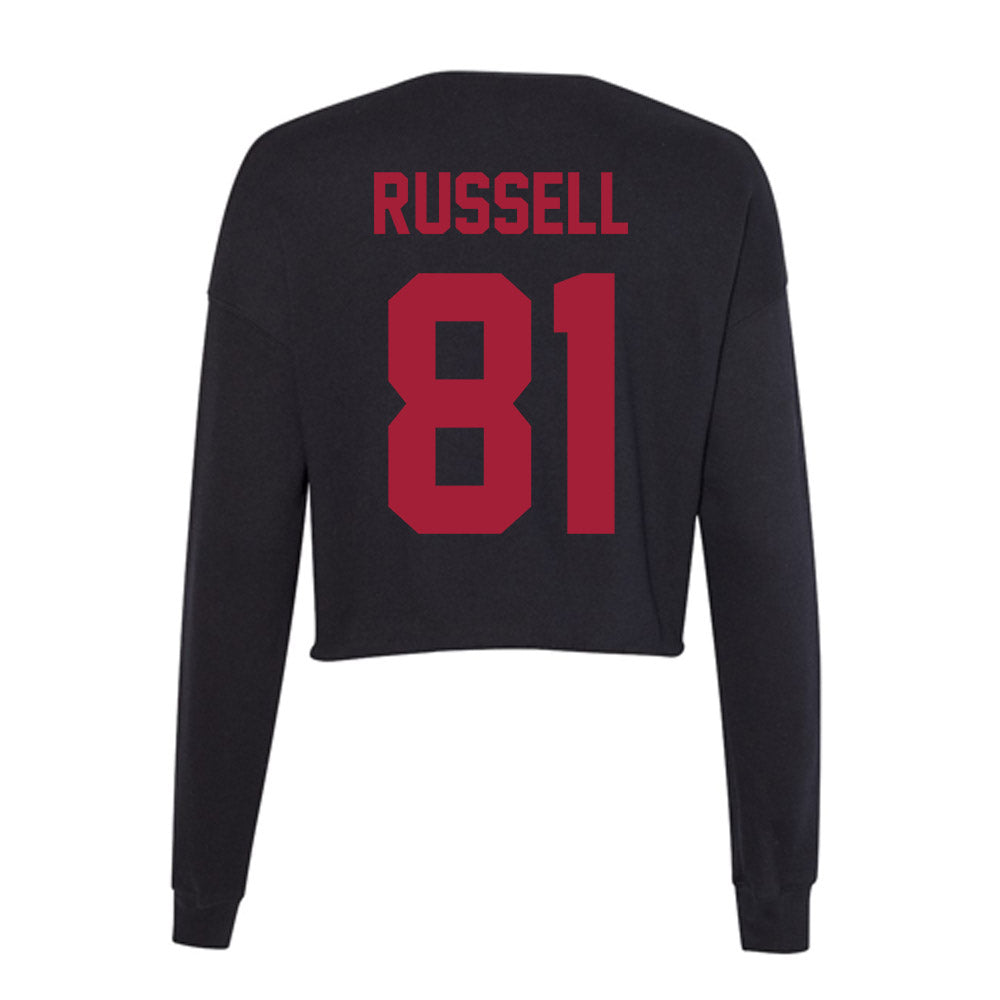 Alabama - Football Alumni : Lamonde Russell - Women's Cropped Crew Fleece-1