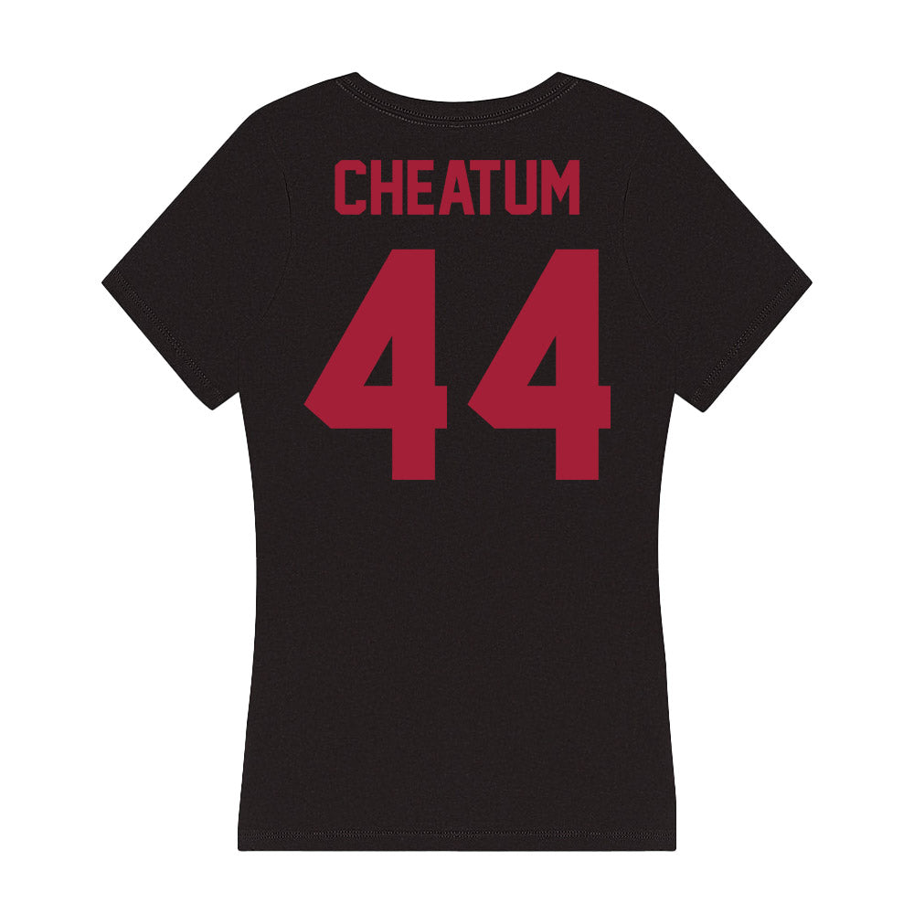 Alabama - Men's Basketball Alumni : Melvin Cheatum - Women's V-Neck T-Shirt-1