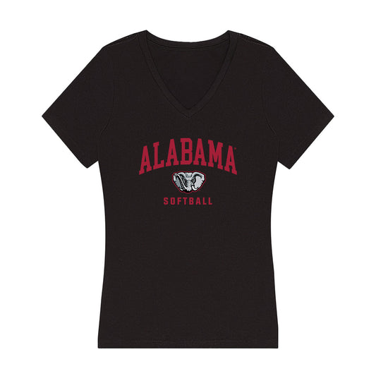 Alabama - Softball Alumni : Marisa Runyon - Women's V-Neck T-Shirt-0