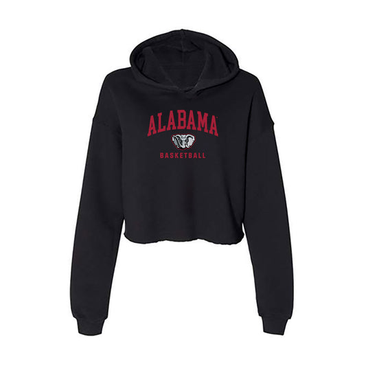 Alabama - Women's Basketball Alumni : Marverly Nettles - Women's Crop Fleece Hoodie-0