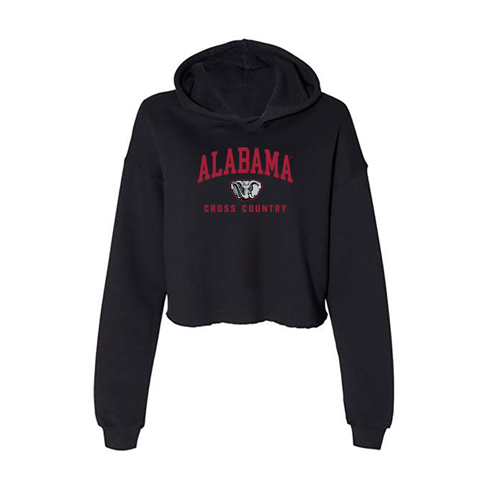 Alabama - NCAA Men's Cross Country : Jace Jones - Women's Crop Fleece Hoodie-0