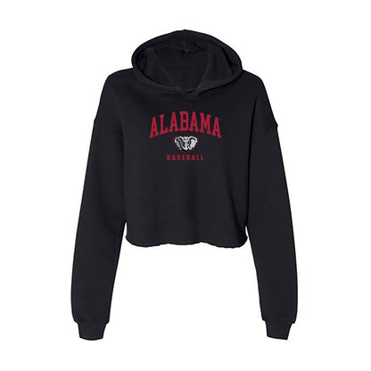 Alabama - Baseball Alumni : Earl Griffin - Women's Crop Fleece Hoodie-0