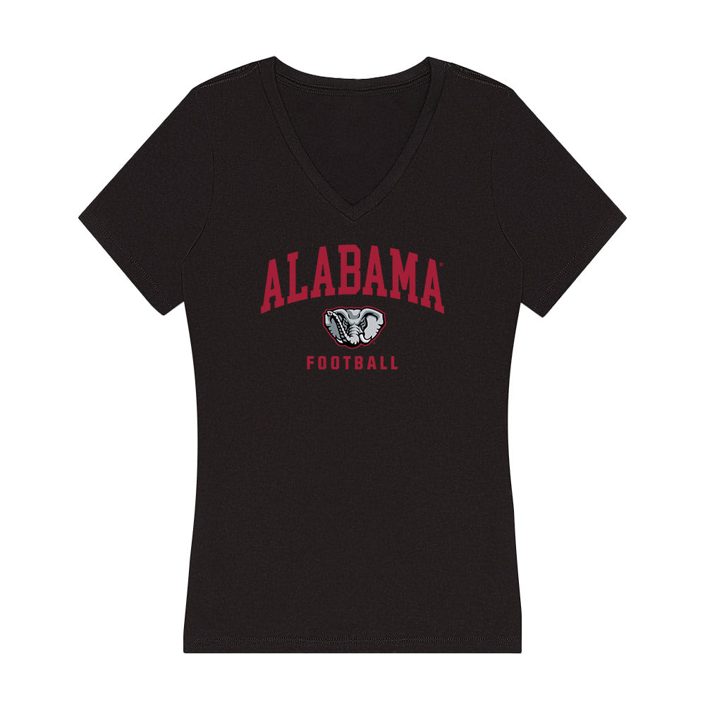 Alabama - NCAA Football : Justin Jefferson - Women's V-Neck T-Shirt-1