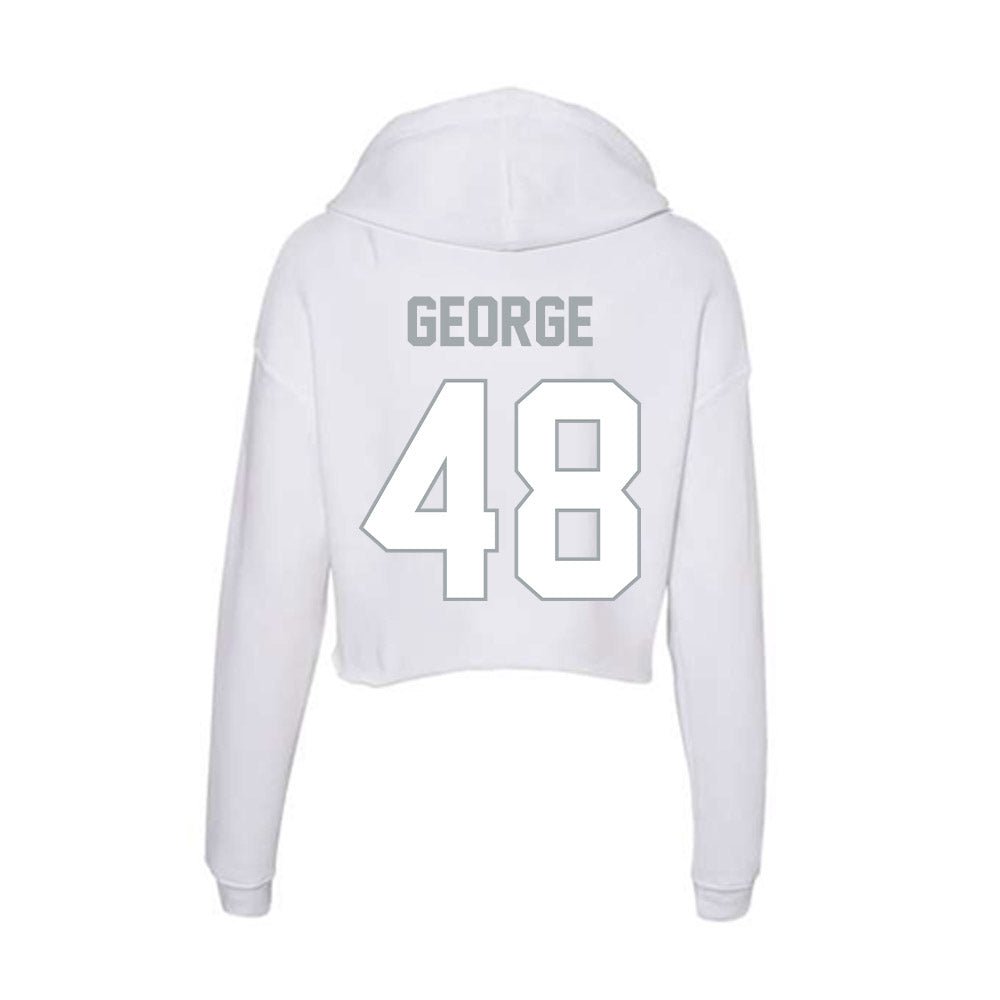Ohio State - NCAA Football : Logan George - Classic Shersey Women's Crop Fleece Hoodie-1