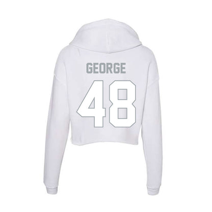 Ohio State - NCAA Football : Logan George - Classic Shersey Women's Crop Fleece Hoodie-1