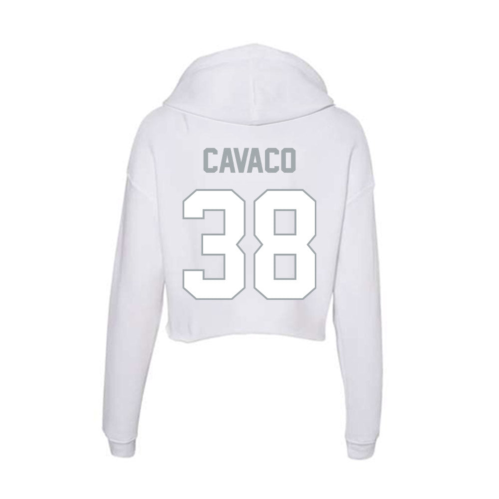 Ohio State - NCAA Baseball : Steven Cavaco - Women's Crop Fleece Hoodie-1