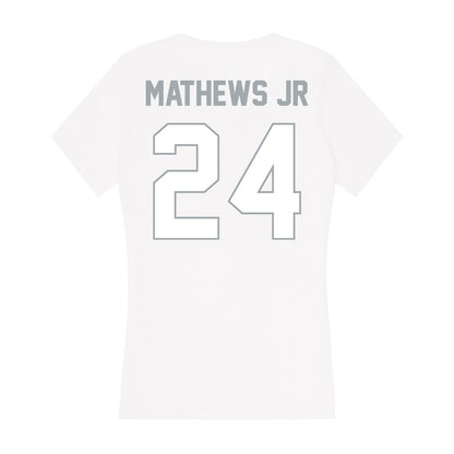 Ohio State - NCAA Football : Jermaine Mathews Jr - Classic Shersey Women's V-Neck T-Shirt-1