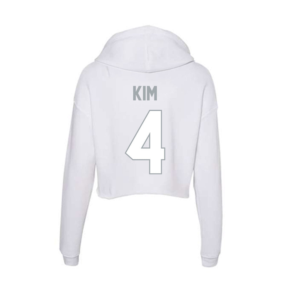 Ohio State - NCAA Men's Tennis : Aidan Kim - Women's Crop Fleece Hoodie-1