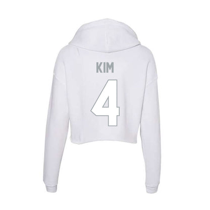 Ohio State - NCAA Men's Tennis : Aidan Kim - Women's Crop Fleece Hoodie-1