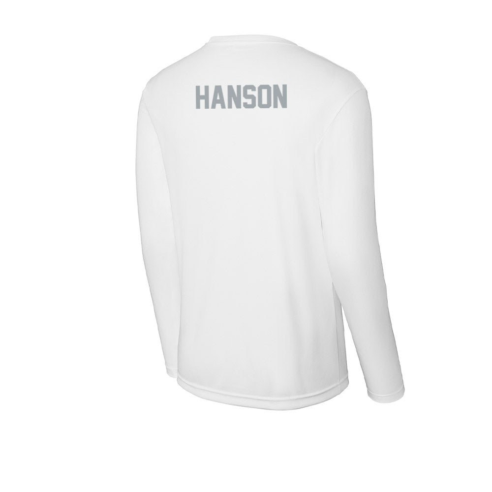 Ohio State - NCAA Men's Swimming & Diving : Rasmus Hanson - Activewear Long Sleeve T-Shirt-1