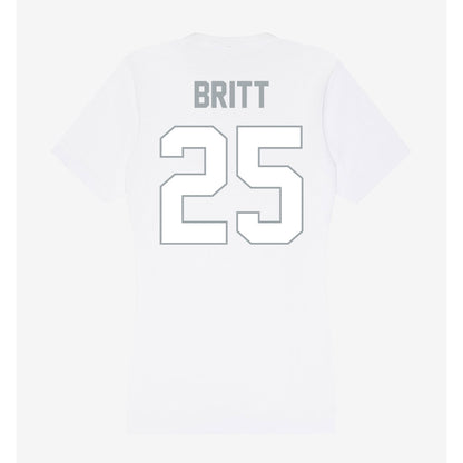 Ohio State - NCAA Women's Soccer : Elle Britt - Women's V-Neck T-Shirt-1