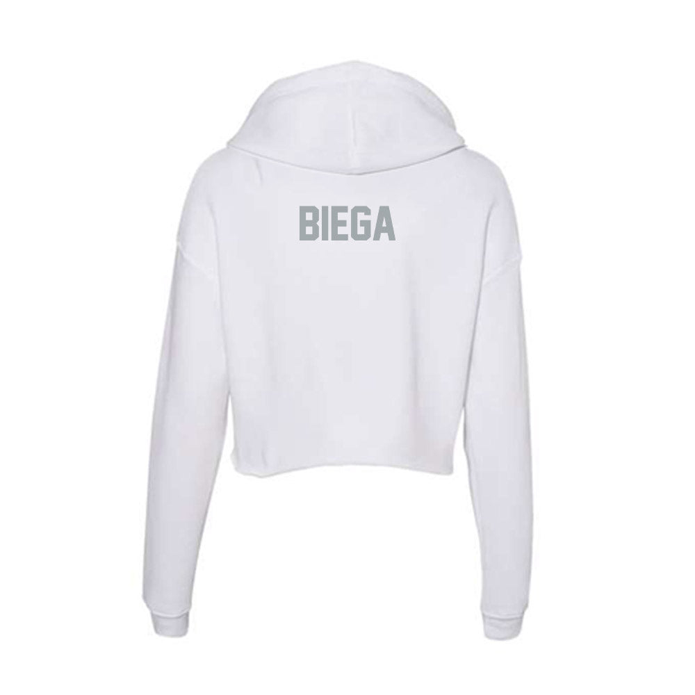 Ohio State - NCAA Men's Track & Field : Nick Biega - Classic Shersey Women's Crop Fleece Hoodie-1