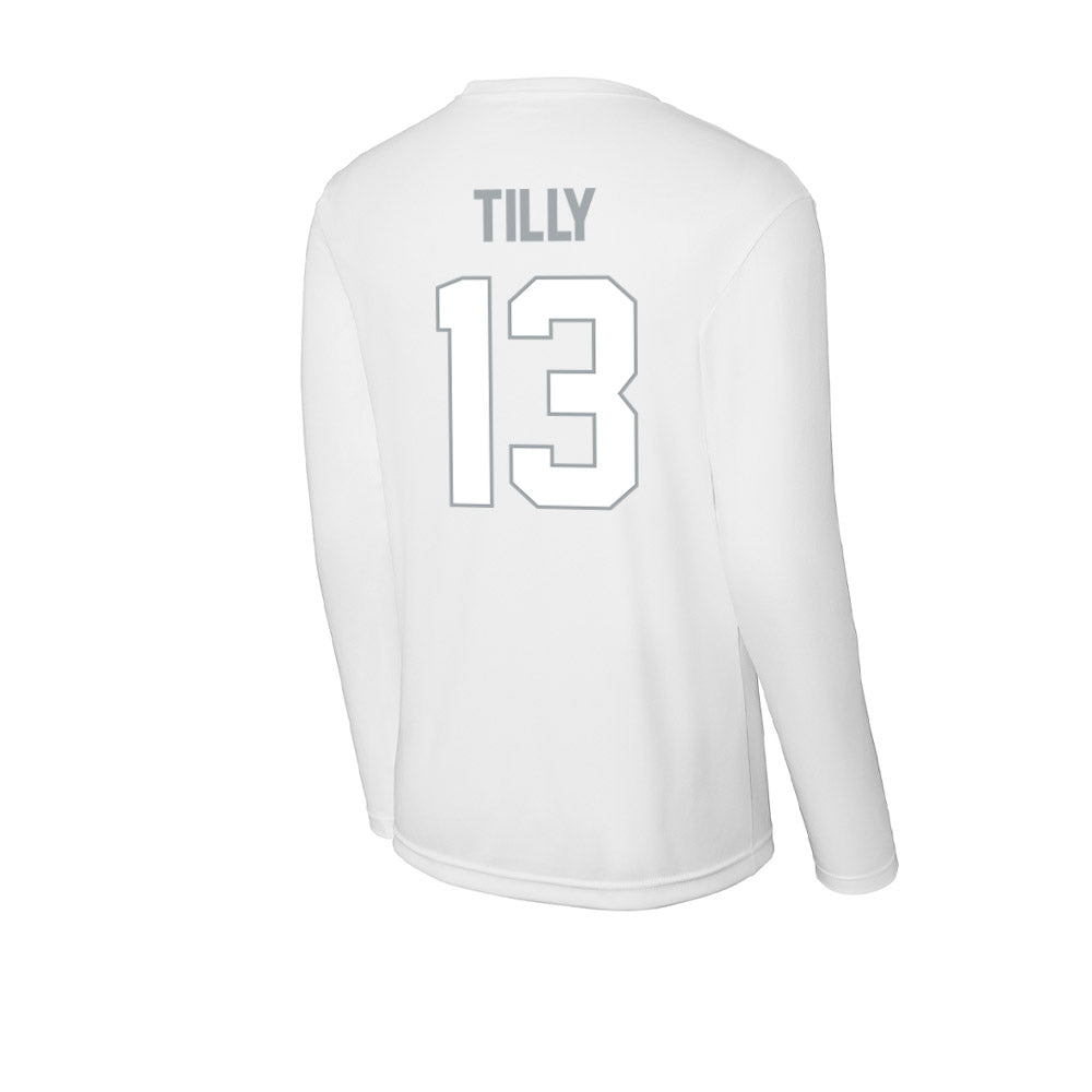 Ohio State - NCAA Men's Basketball : Christoph Tilly - Activewear Long Sleeve T-Shirt-1