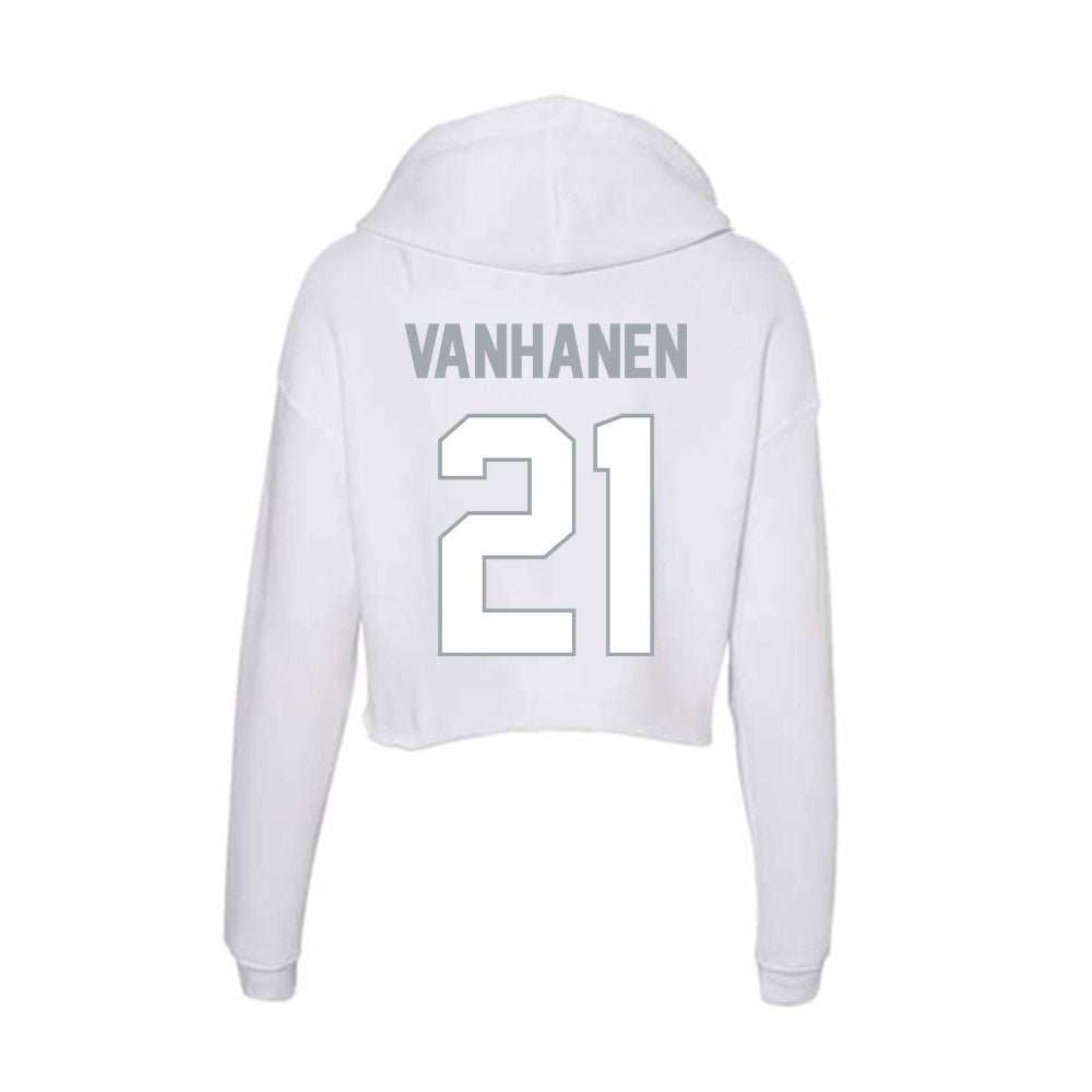 Ohio State - NCAA Women's Ice Hockey : Sanni Vanhanen - Women's Crop Fleece Hoodie-1