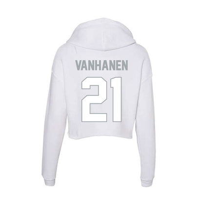 Ohio State - NCAA Women's Ice Hockey : Sanni Vanhanen - Women's Crop Fleece Hoodie-1