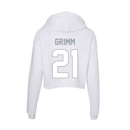 Ohio State - NCAA Men's Volleyball : Aaron Grimm - Women's Crop Fleece Hoodie-1