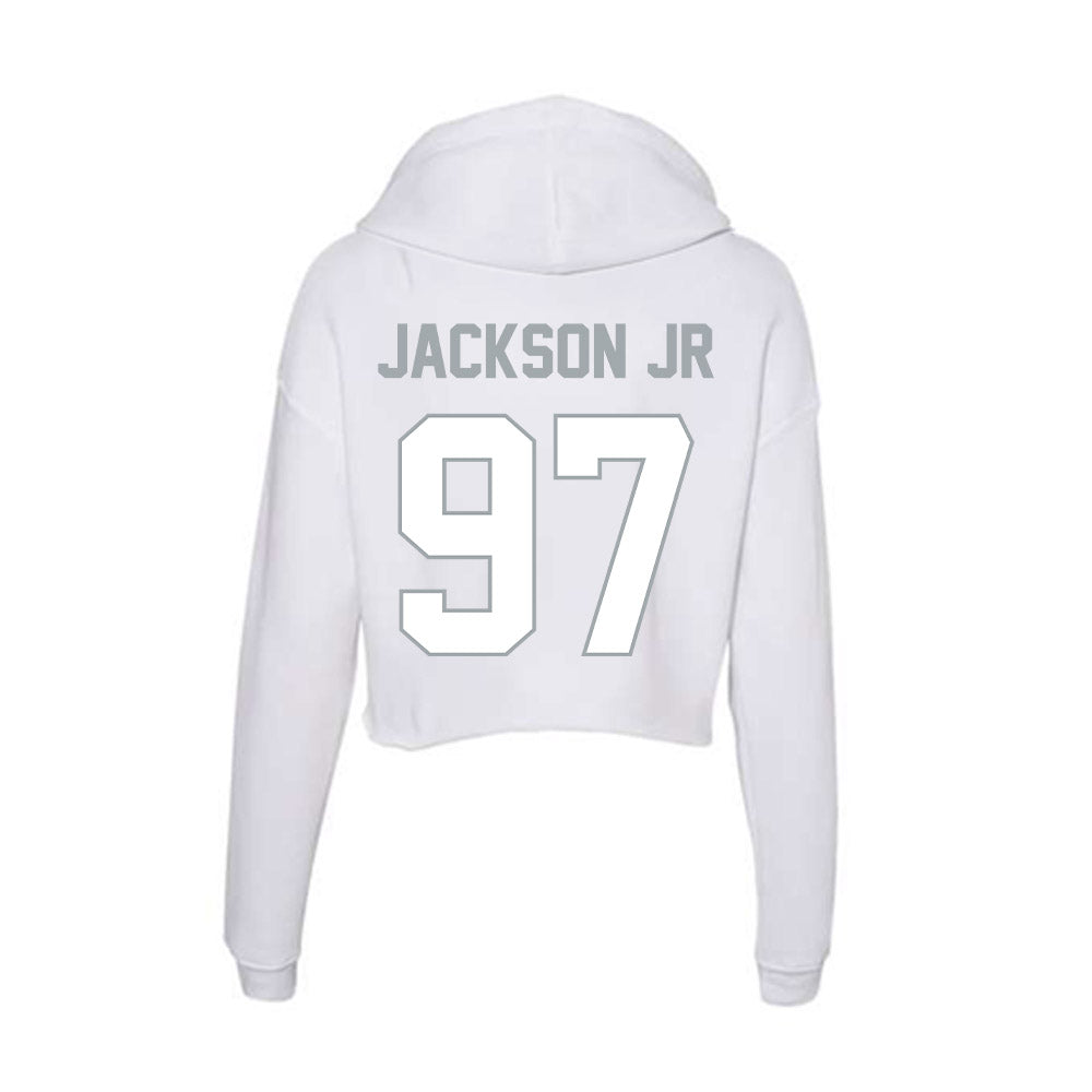 Ohio State - NCAA Football : Kenyatta Jackson Jr - Classic Shersey Women's Crop Fleece Hoodie-1