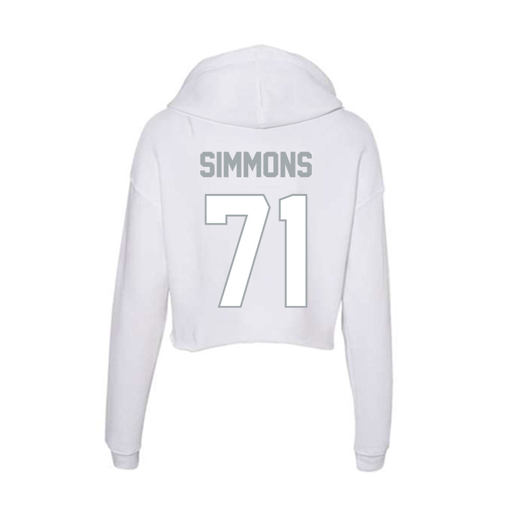 Ohio State - NCAA Football : Josh Simmons - Classic Shersey Women's Crop Fleece Hoodie-1