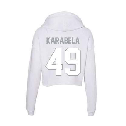 Ohio State - NCAA Men's Ice Hockey : Jake Karabela - Women's Crop Fleece Hoodie-1