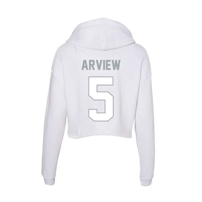 Ohio State - NCAA Baseball : Bryer Arview - Women's Crop Fleece Hoodie-1